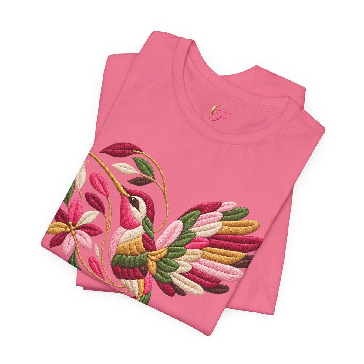 Colibrí Folk Art Hummingbird Tee | Latina Floral Heritage Shirt