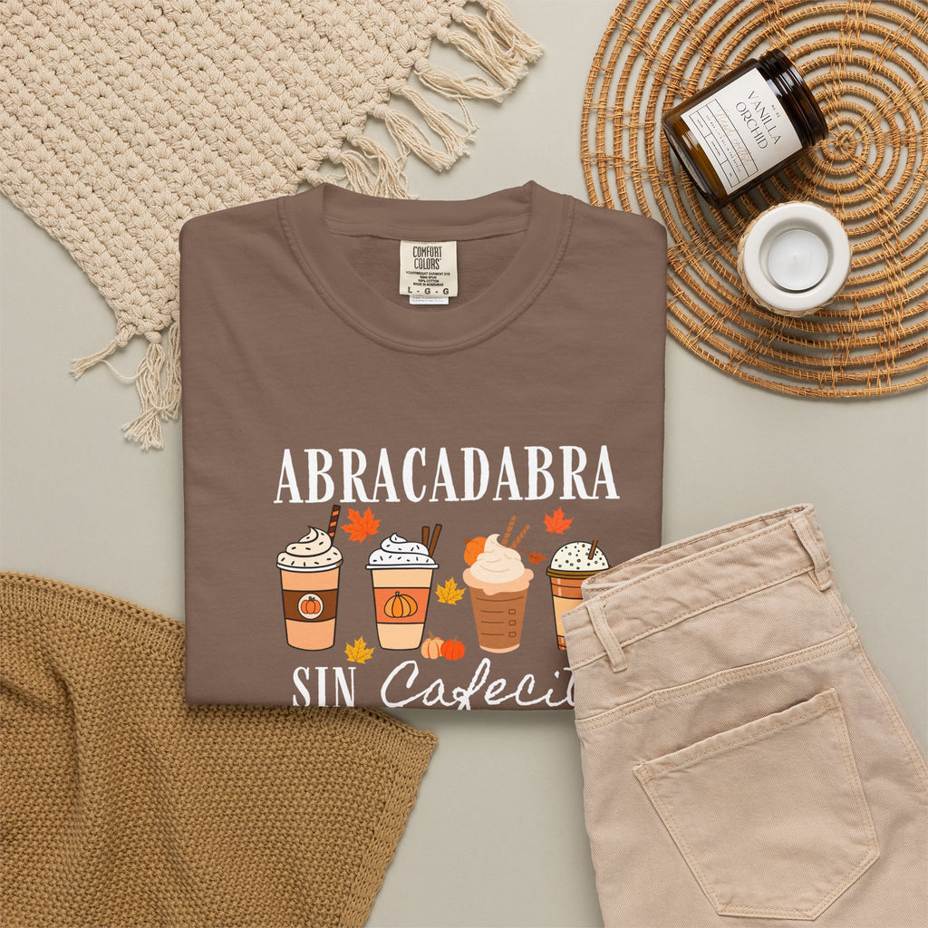 Abracadabra Sin Cafecito No Hago Nada T-Shirt | Halloween Coffee Tee