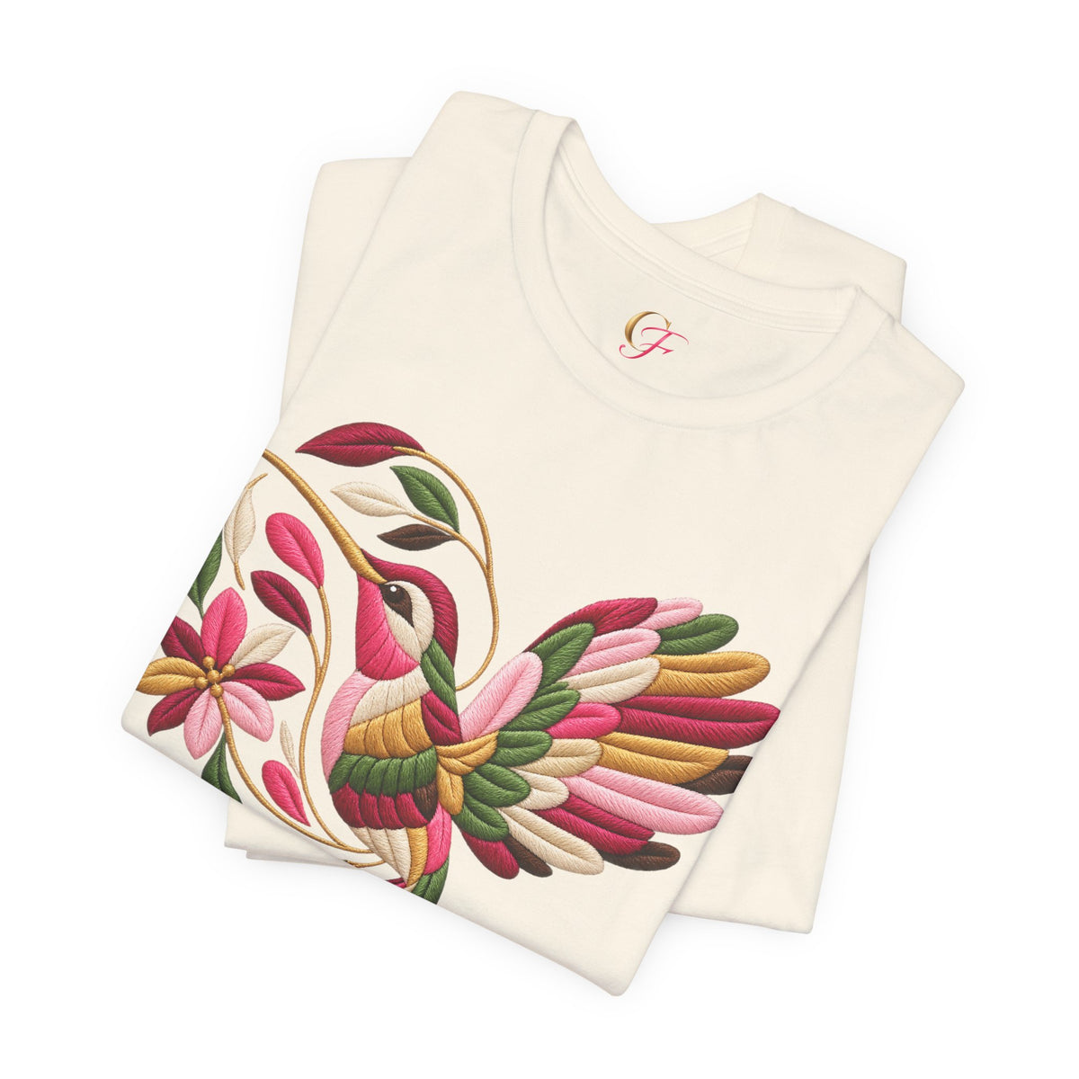 Colibrí Folk Art Hummingbird Tee | Latina Floral Heritage Shirt