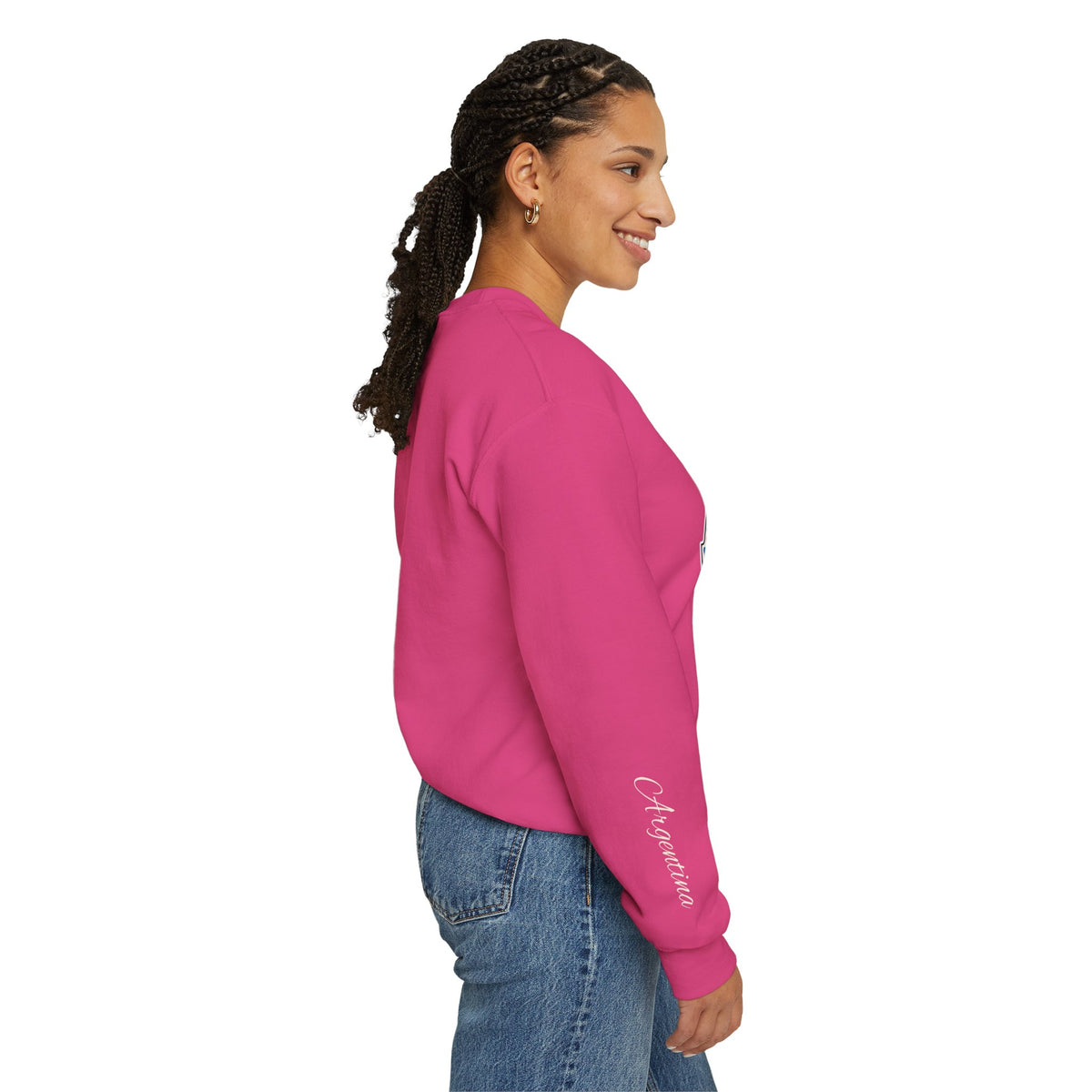 Argentina Floral Monogram Crewneck | Argentine Pride Sweatshirt
