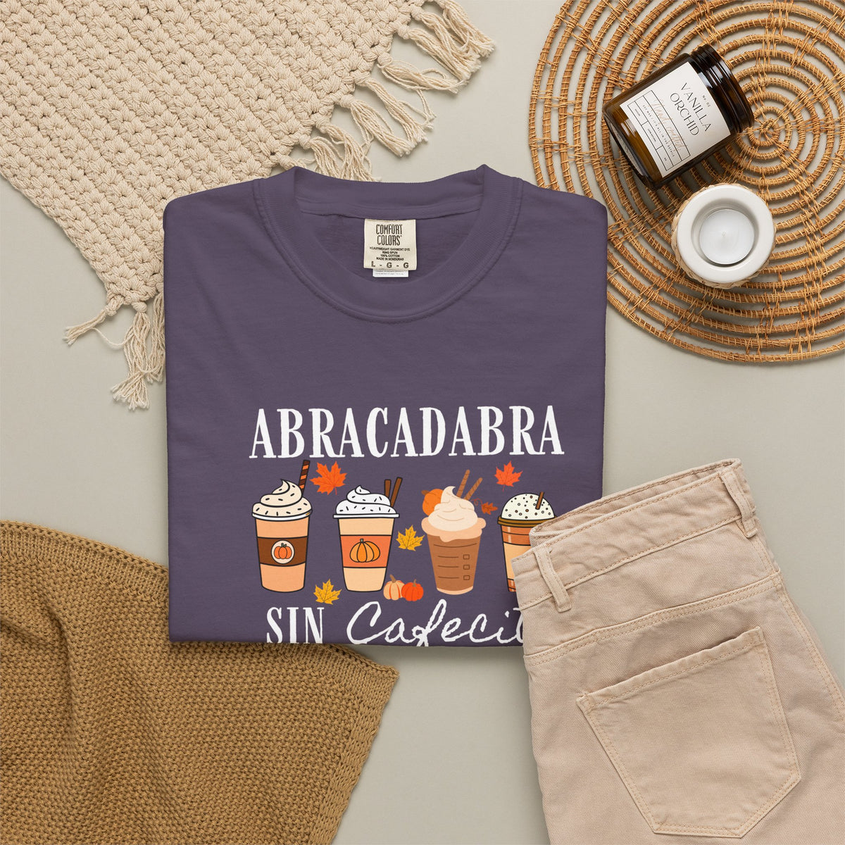 Abracadabra Sin Cafecito No Hago Nada T-Shirt | Halloween Coffee Tee