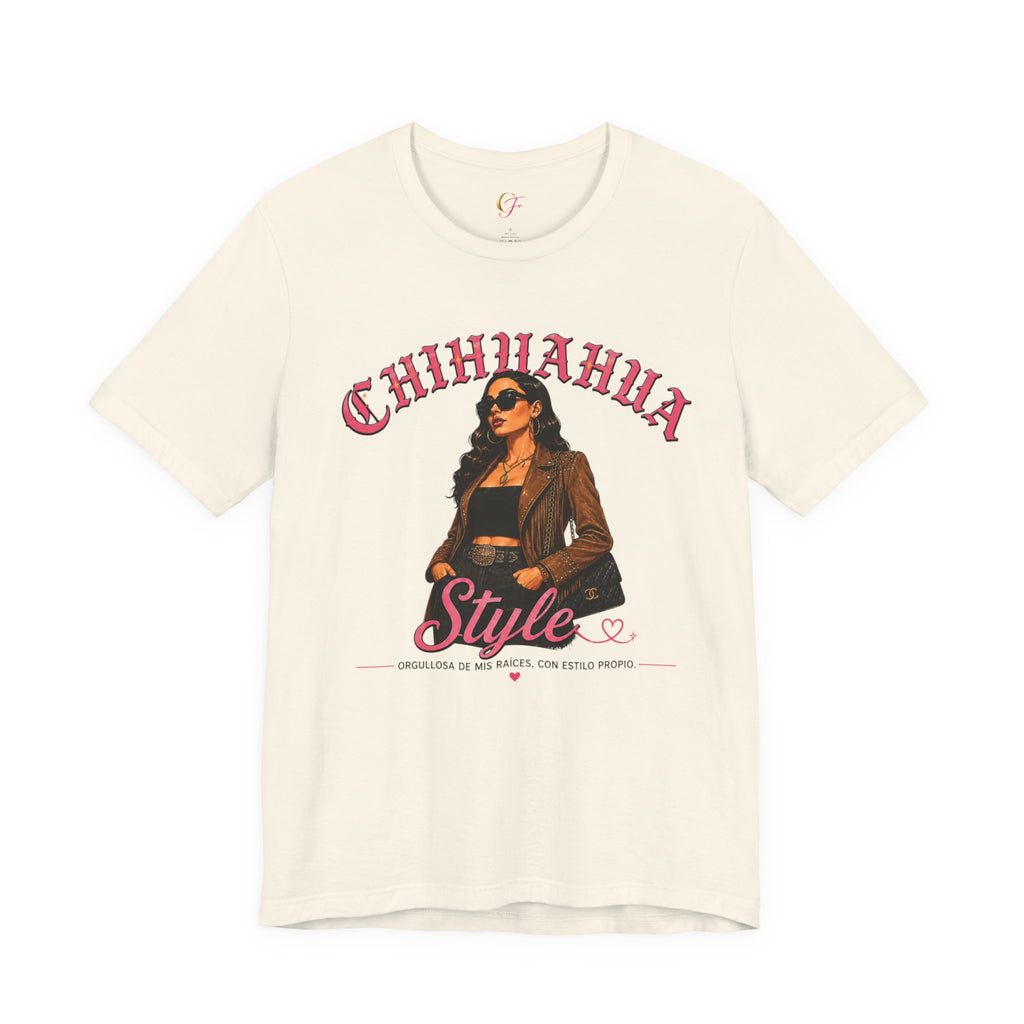 Chihuahua Mexico Heritage Tee | Latina Pride Varsity Shirt for Women
