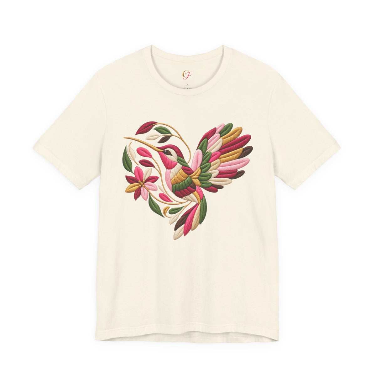 Colibrí Folk Art Hummingbird Tee | Latina Floral Heritage Shirt