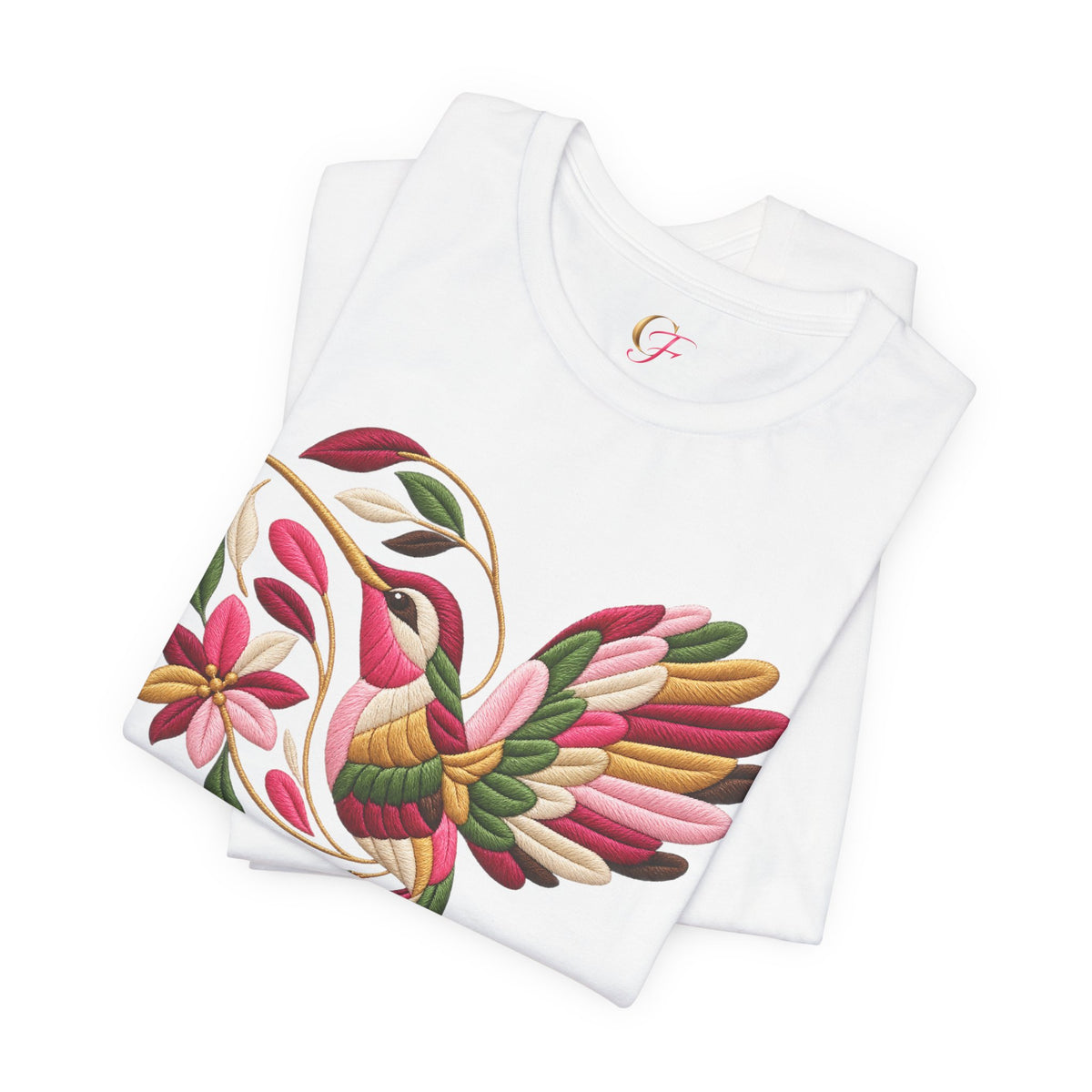 Colibrí Folk Art Hummingbird Tee | Latina Floral Heritage Shirt
