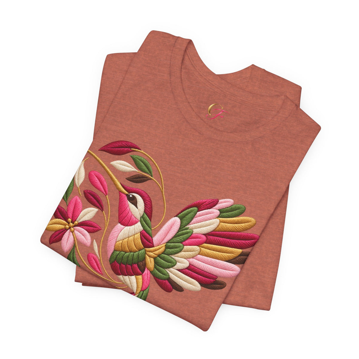 Colibrí Folk Art Hummingbird Tee | Latina Floral Heritage Shirt
