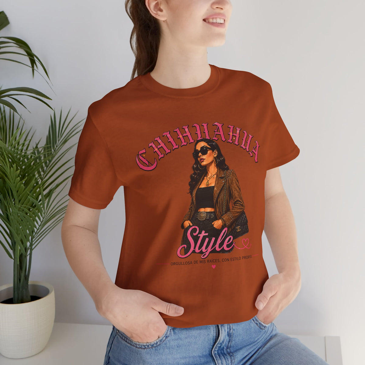 Chihuahua Mexico Heritage Tee | Latina Pride Varsity Shirt for Women