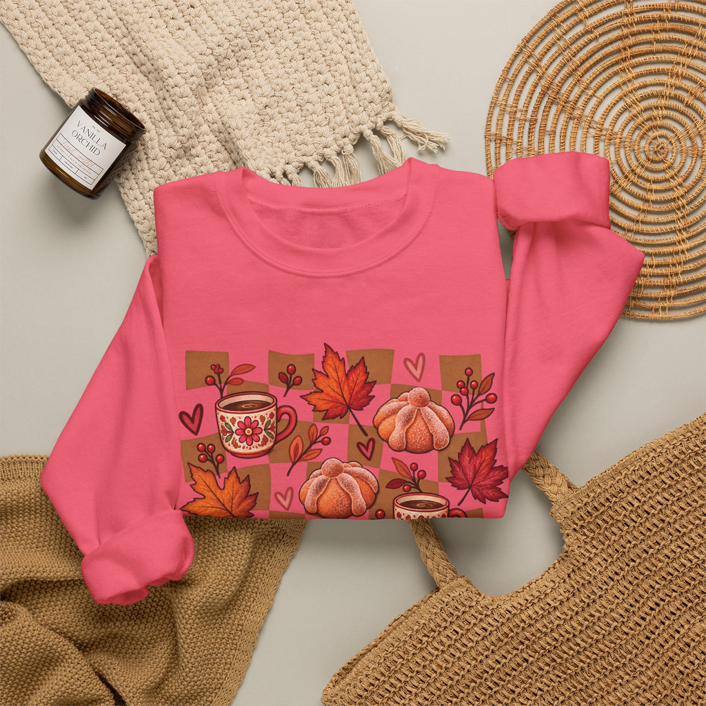Cafecito Season Fall Crewneck Sweatshirt | Pumpkin Latina Sweater, Sudadera Otoño Cafecito, Cozy Fall Gift