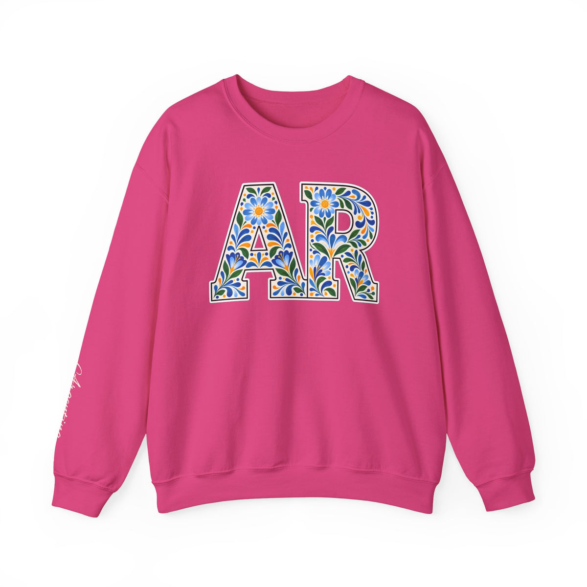 Argentina Floral Monogram Crewneck | Argentine Pride Sweatshirt