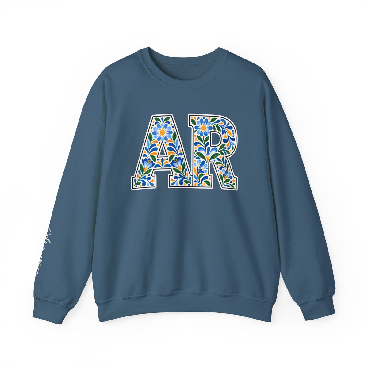 Argentina Floral Monogram Crewneck | Argentine Pride Sweatshirt
