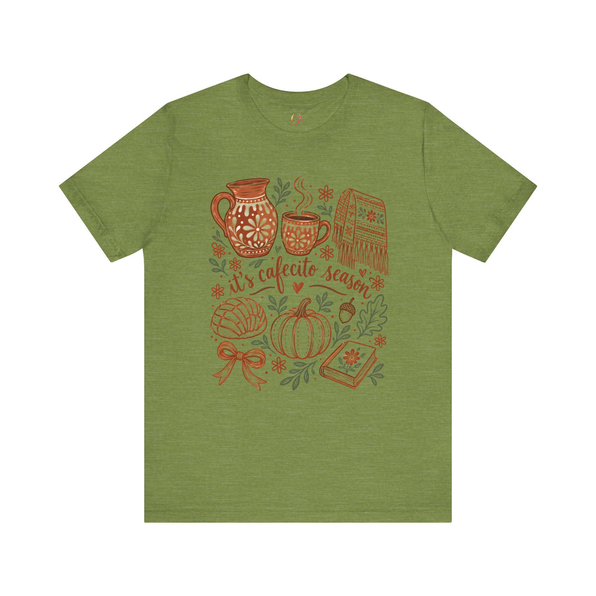 It's Cafecito Season Illustrated Tee | Talavera & Rebozo Latina Shirt, Camiseta Ilustrada Cafecito