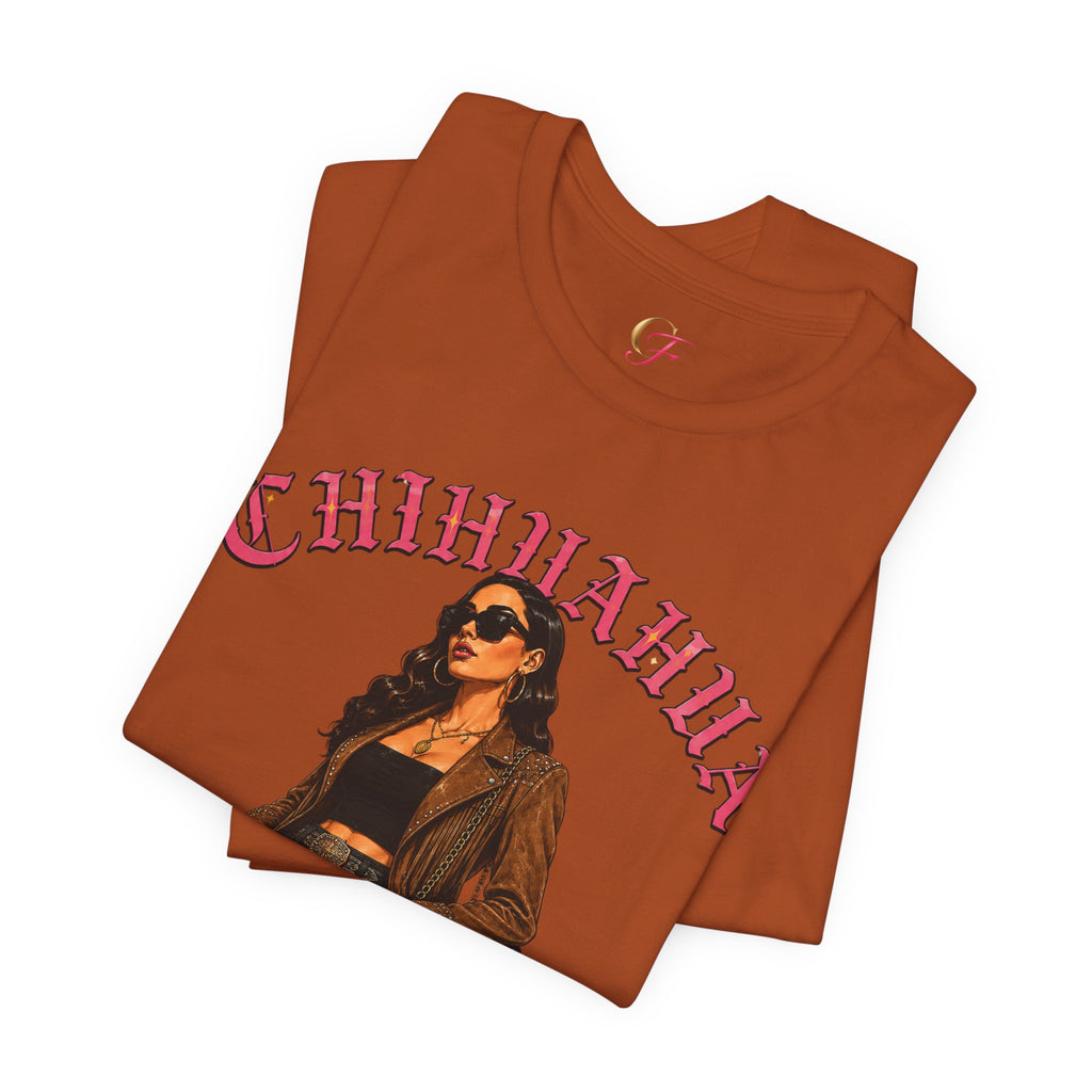 Chihuahua Mexico Heritage Tee | Latina Pride Varsity Shirt for Women