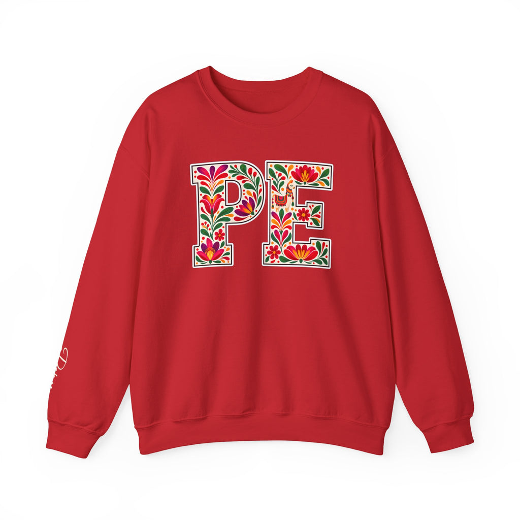 Peru Floral Monogram Crewneck | Peruvian Pride Sweatshirt