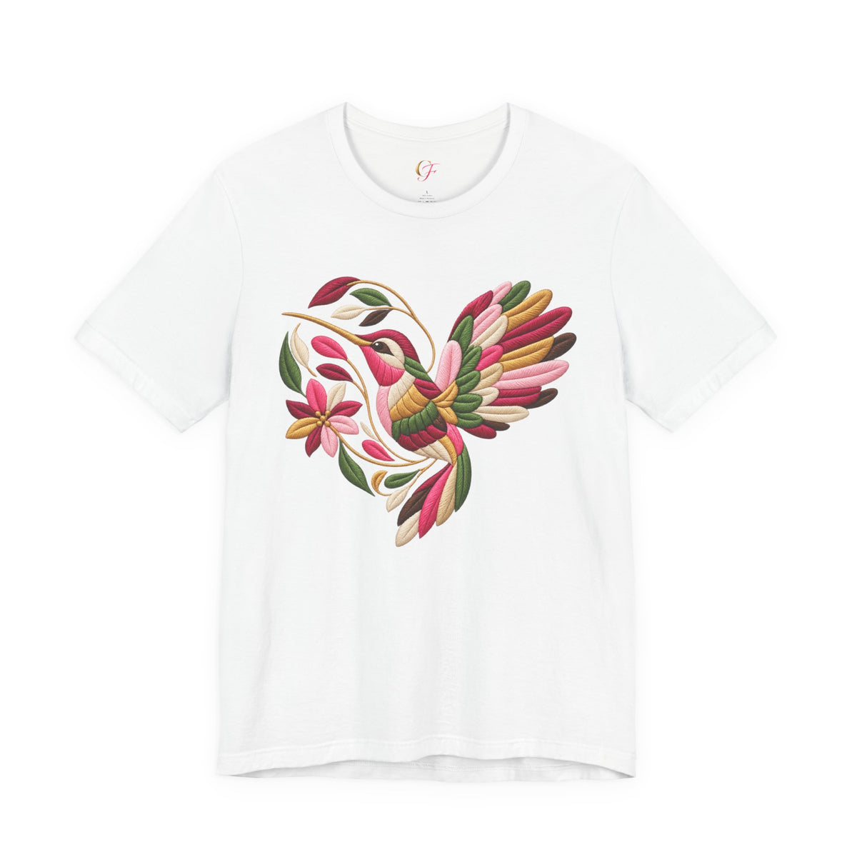 Colibrí Folk Art Hummingbird Tee | Latina Floral Heritage Shirt