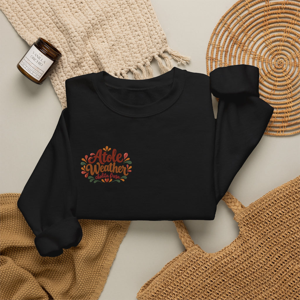 Atole Weather Crewneck Sweatshirt – Cozy Latina Fall Sweater