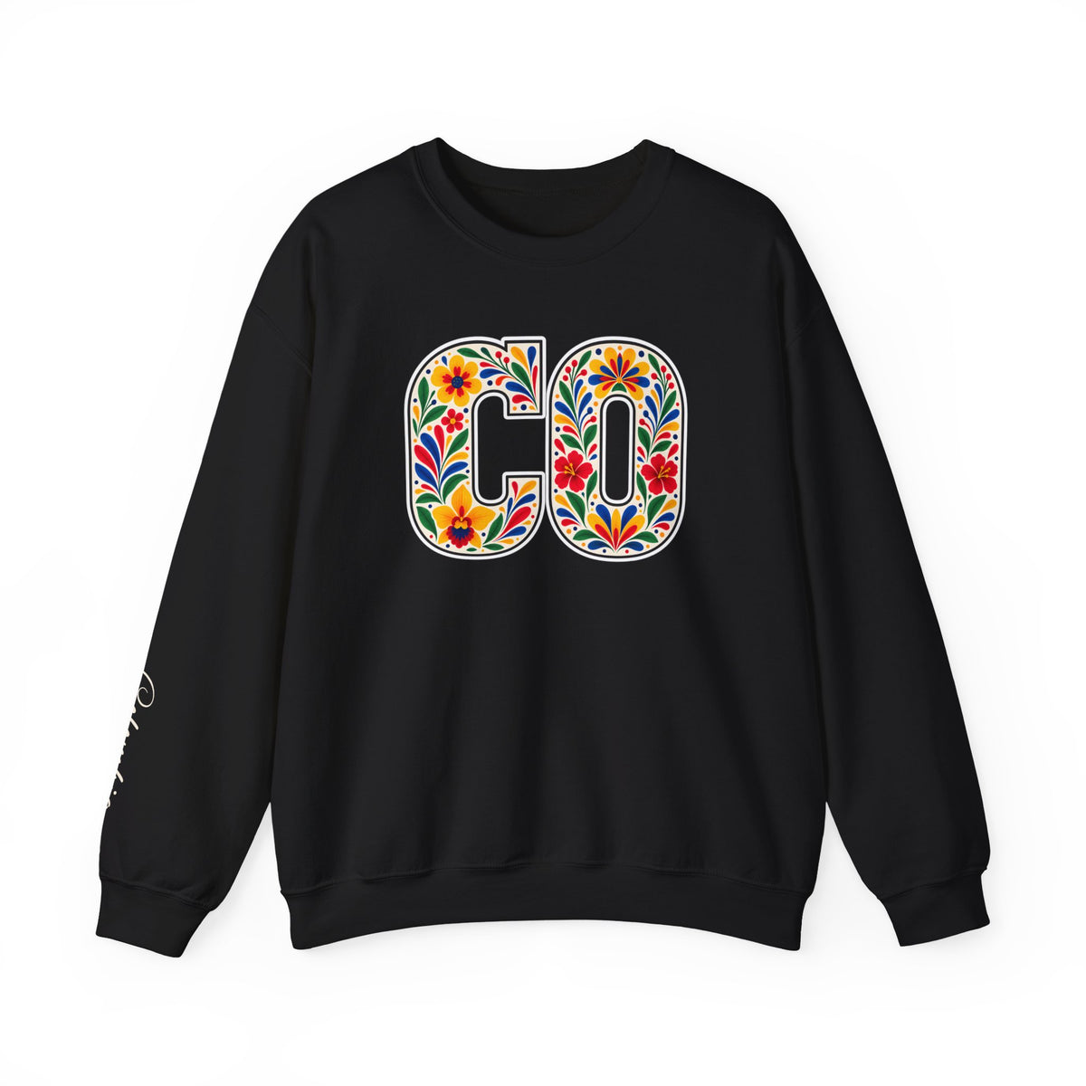 Colombia Floral Monogram Crewneck | Colombian Pride Sweatshirt