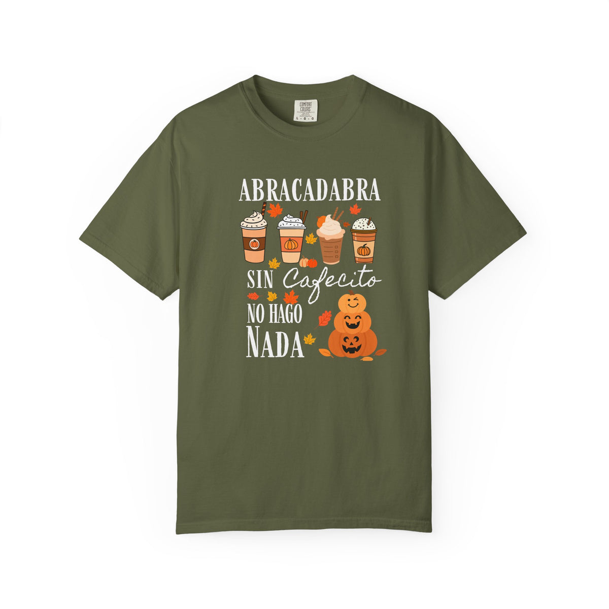 Abracadabra Sin Cafecito No Hago Nada T-Shirt | Halloween Coffee Tee