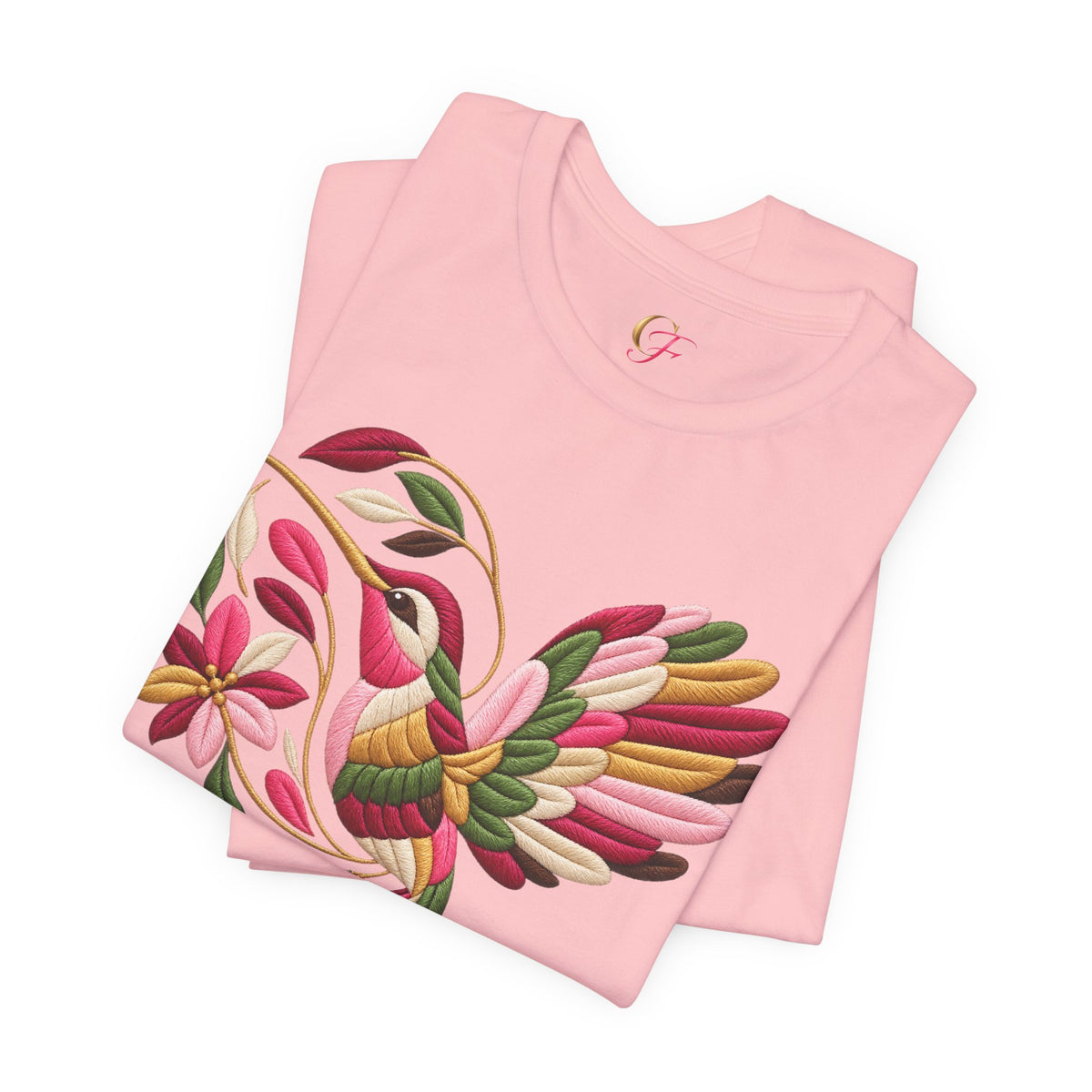 Colibrí Folk Art Hummingbird Tee | Latina Floral Heritage Shirt