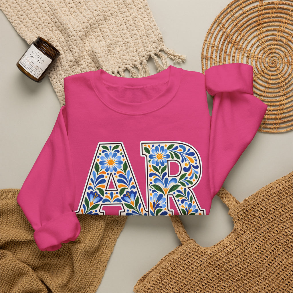 Argentina Floral Monogram Crewneck | Argentine Pride Sweatshirt