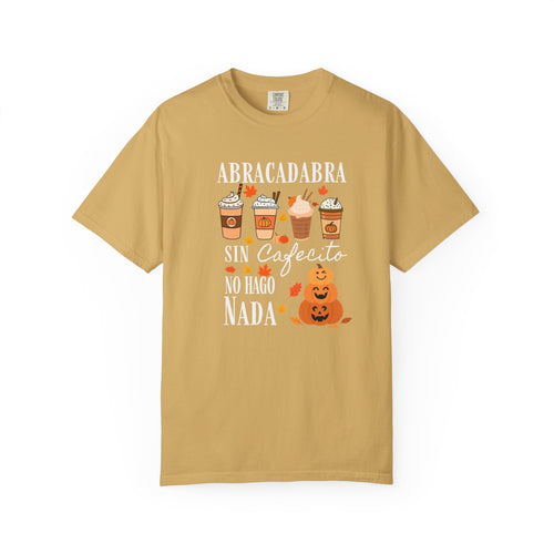 Abracadabra Sin Cafecito No Hago Nada T-Shirt | Halloween Coffee Tee