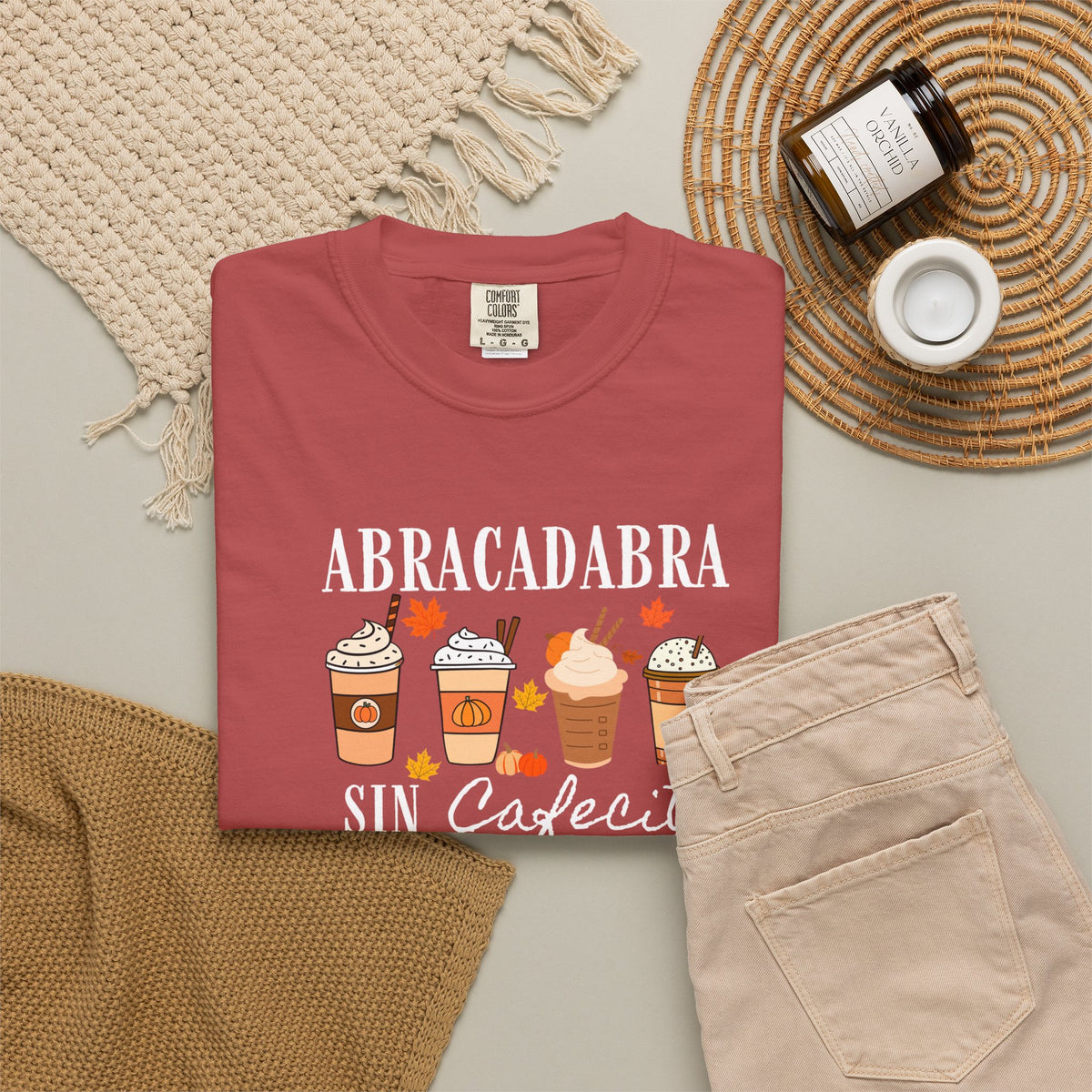 Abracadabra Sin Cafecito No Hago Nada T-Shirt | Halloween Coffee Tee