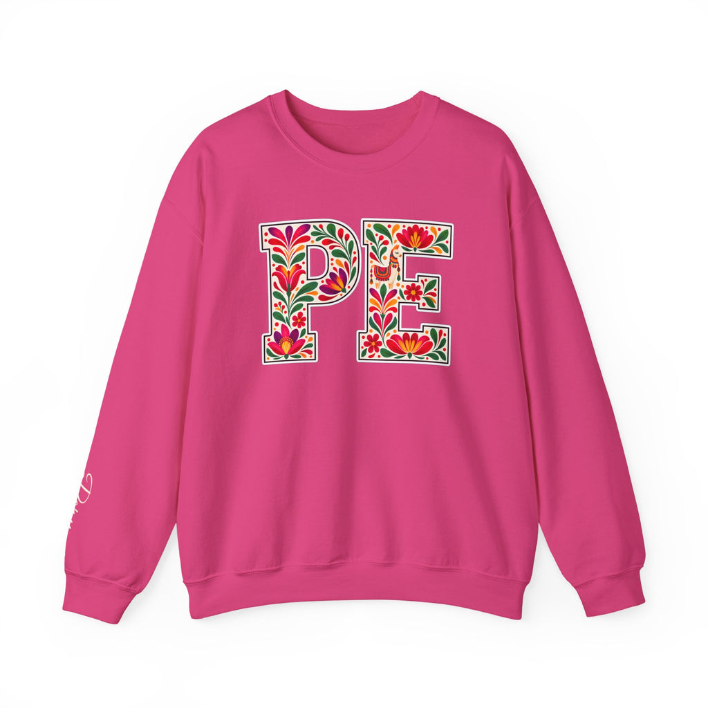 Peru Floral Monogram Crewneck | Peruvian Pride Sweatshirt