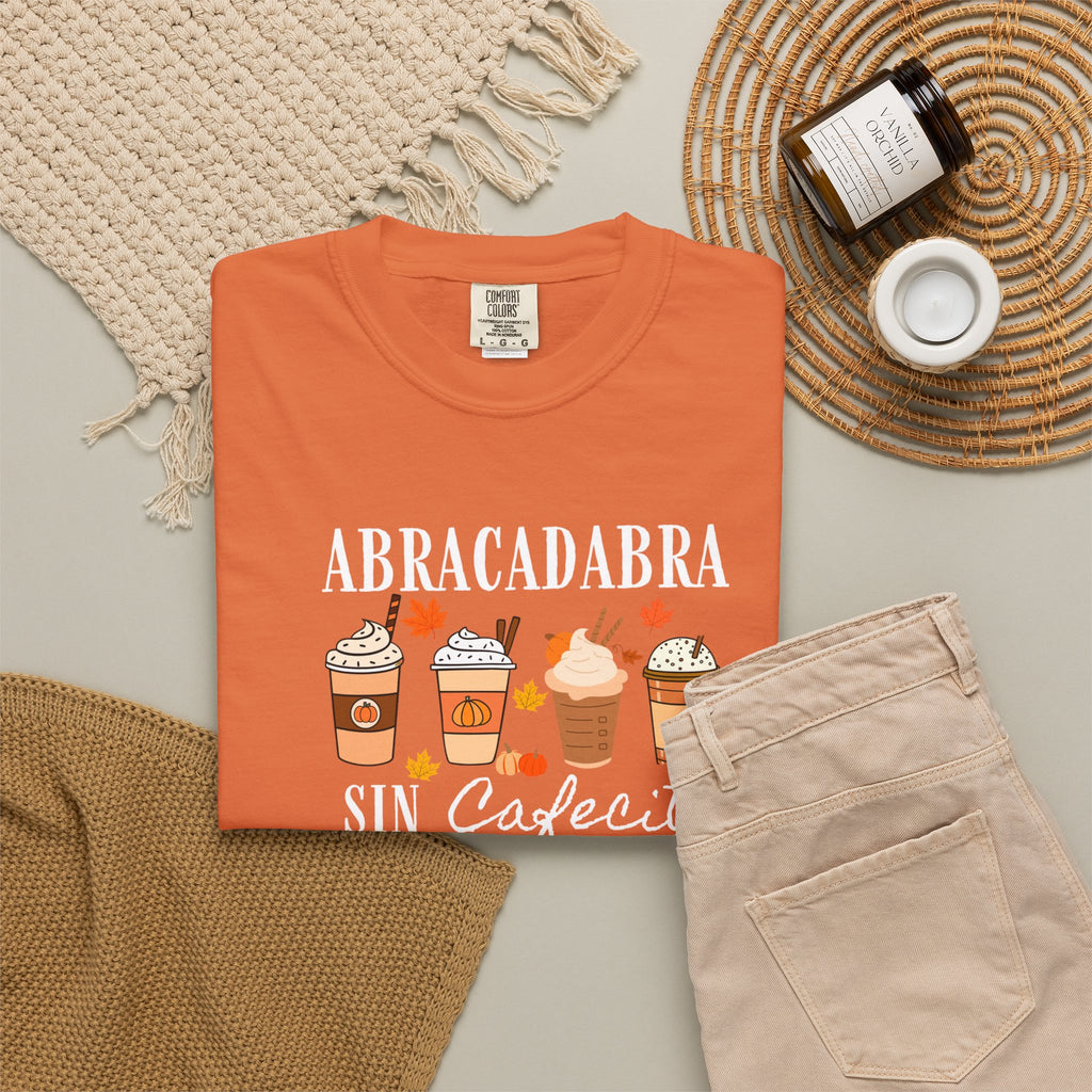Abracadabra Sin Cafecito No Hago Nada T-Shirt | Halloween Coffee Tee