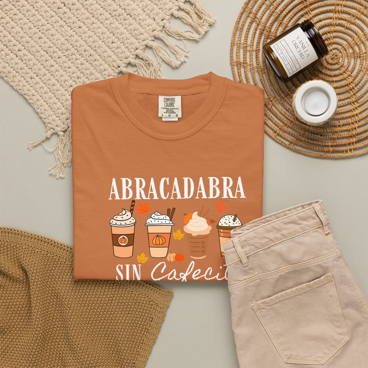Abracadabra Sin Cafecito No Hago Nada T-Shirt | Halloween Coffee Tee