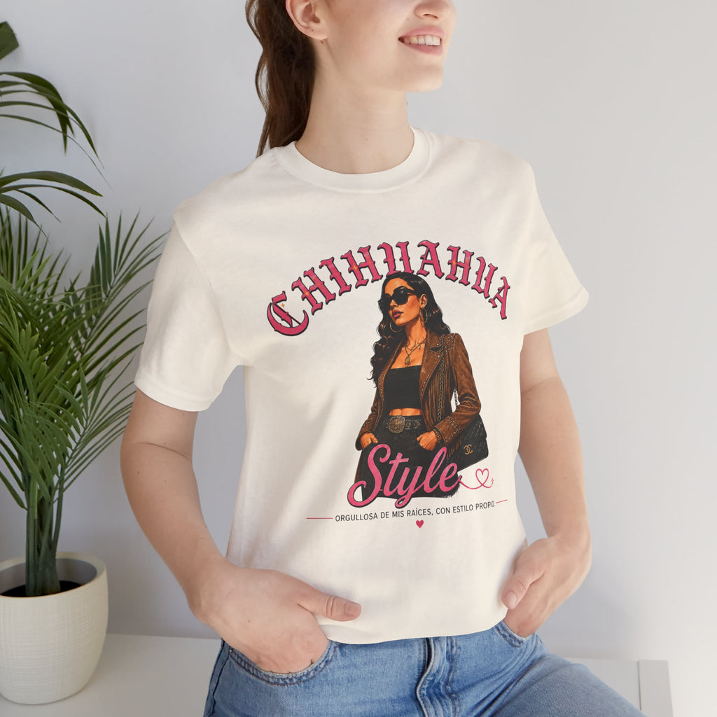 Chihuahua Mexico Heritage Tee | Latina Pride Varsity Shirt for Women