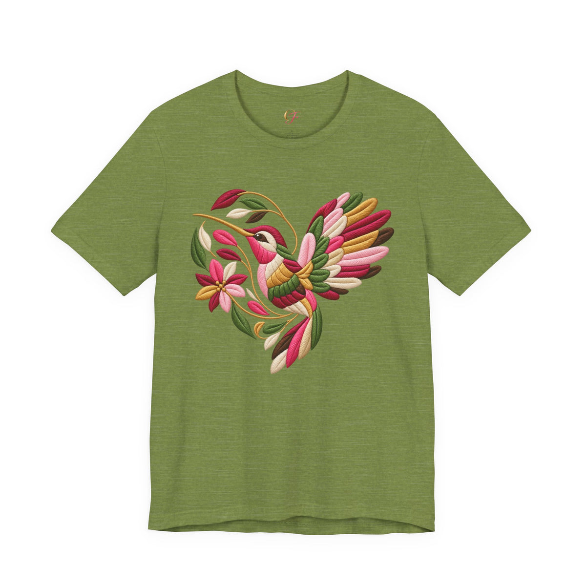 Colibrí Folk Art Hummingbird Tee | Latina Floral Heritage Shirt
