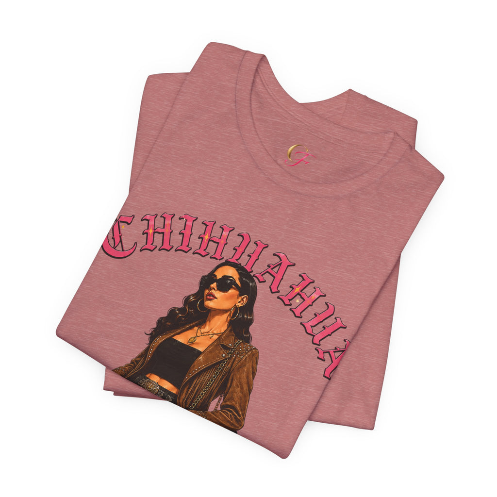 Chihuahua Mexico Heritage Tee | Latina Pride Varsity Shirt for Women