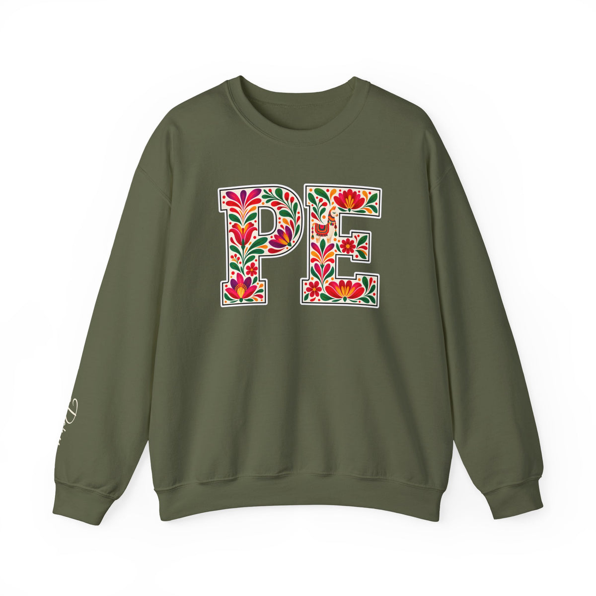Peru Floral Monogram Crewneck | Peruvian Pride Sweatshirt