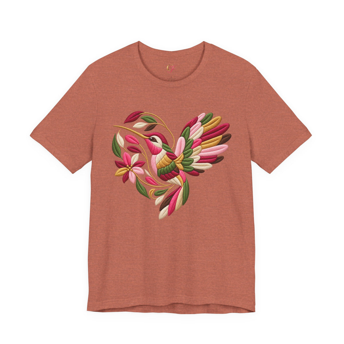 Colibrí Folk Art Hummingbird Tee | Latina Floral Heritage Shirt