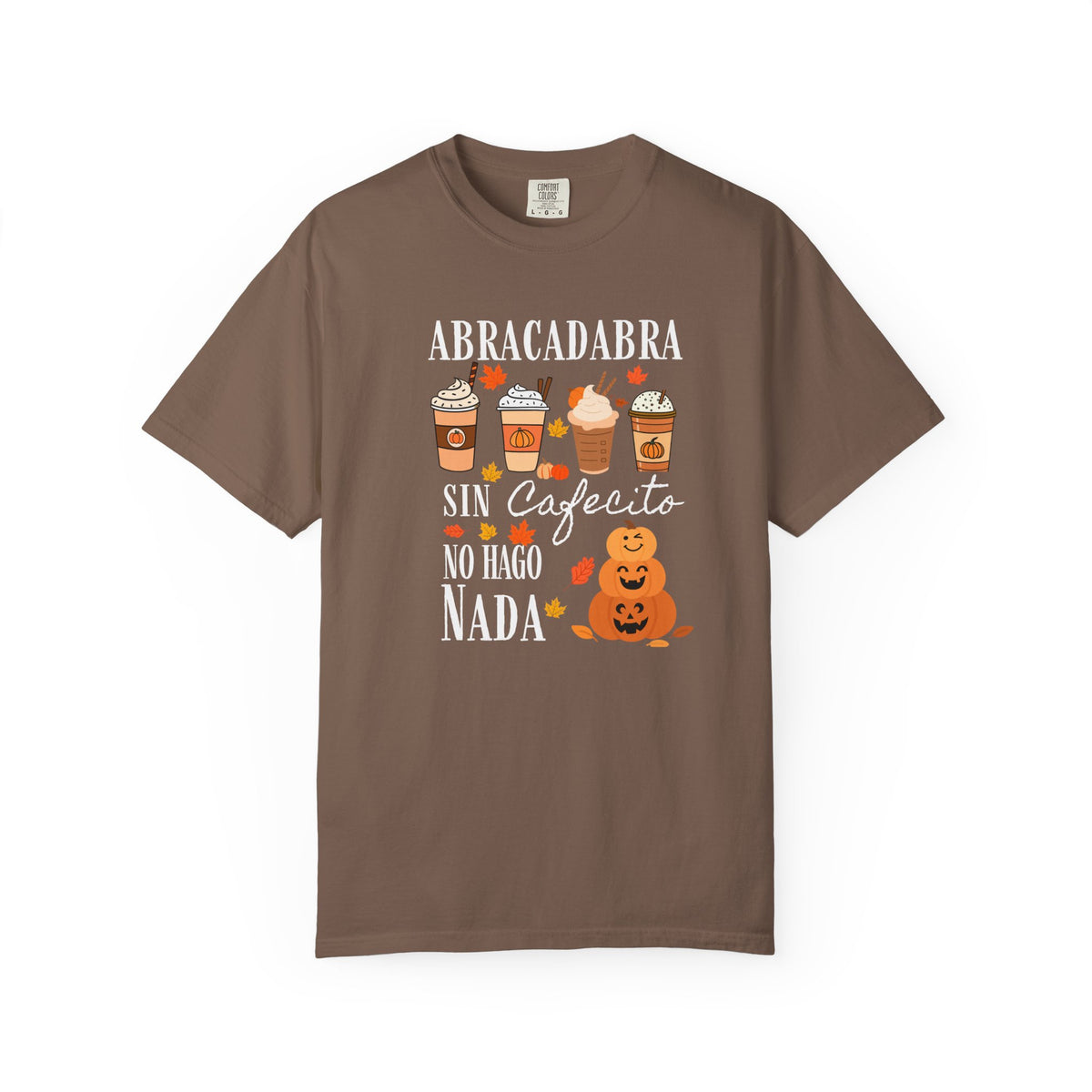 Abracadabra Sin Cafecito No Hago Nada T-Shirt | Halloween Coffee Tee