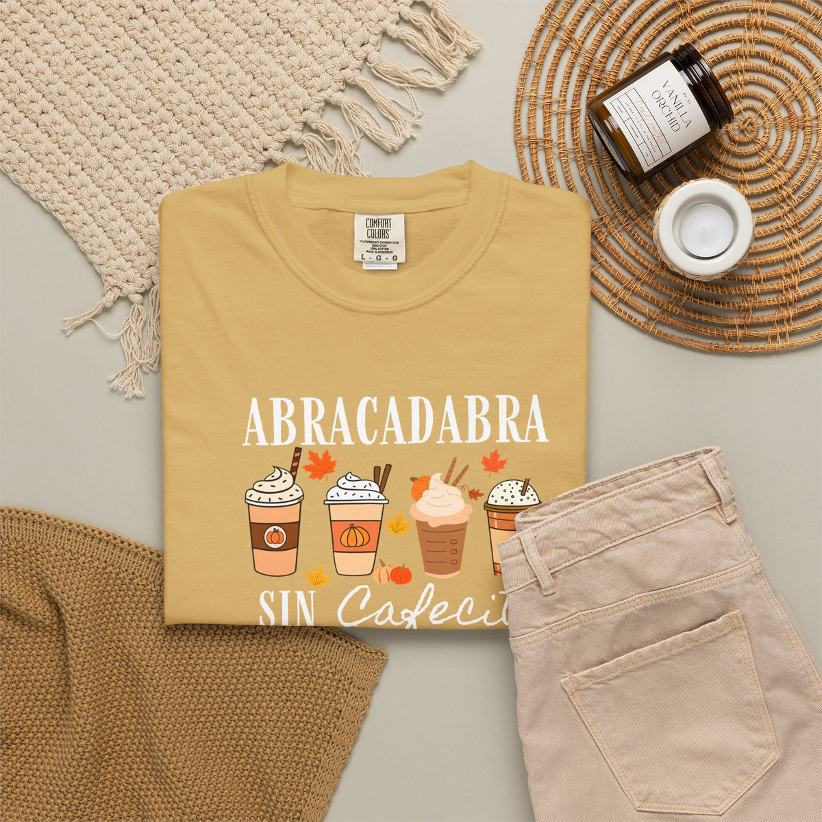 Abracadabra Sin Cafecito No Hago Nada T-Shirt | Halloween Coffee Tee