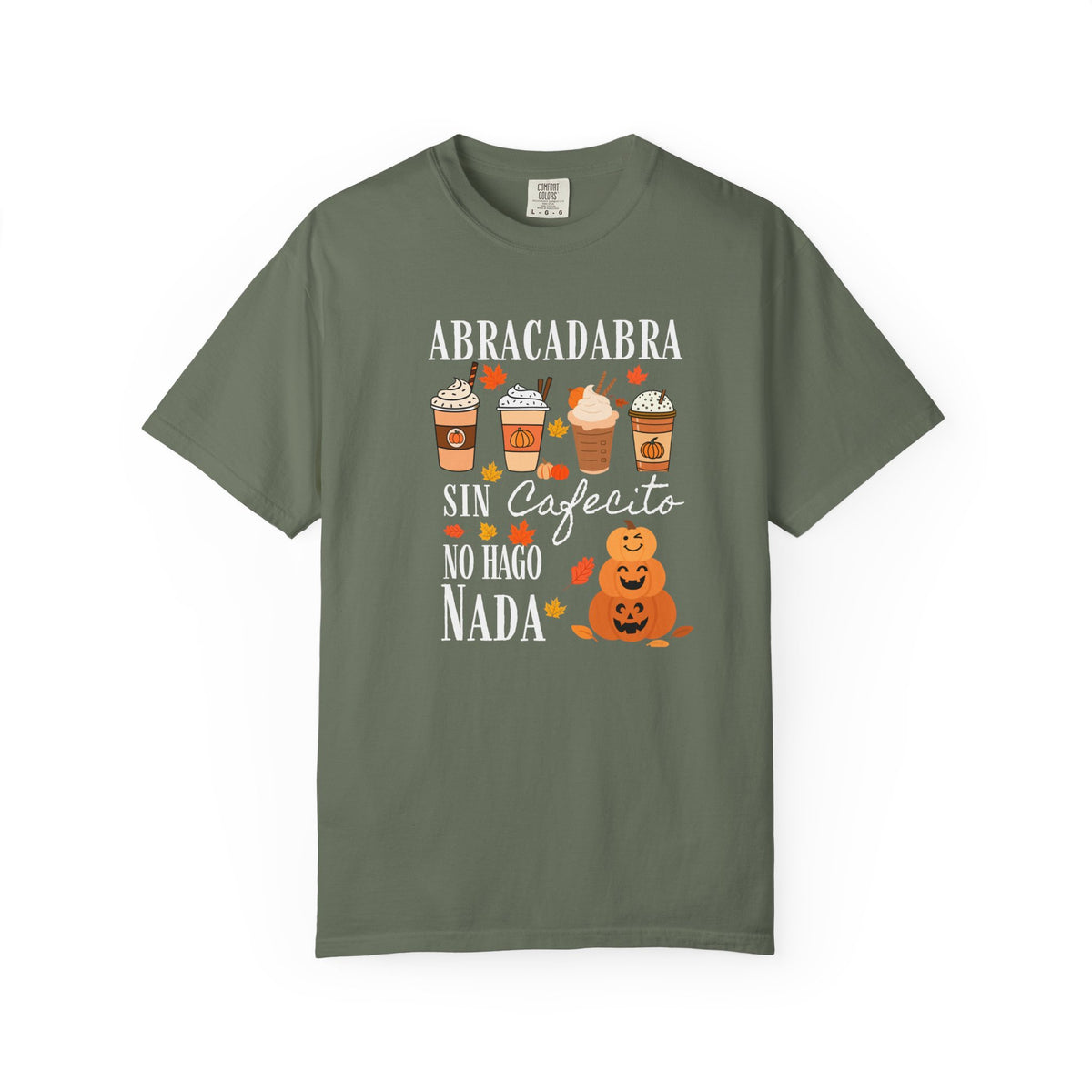 Abracadabra Sin Cafecito No Hago Nada T-Shirt | Halloween Coffee Tee