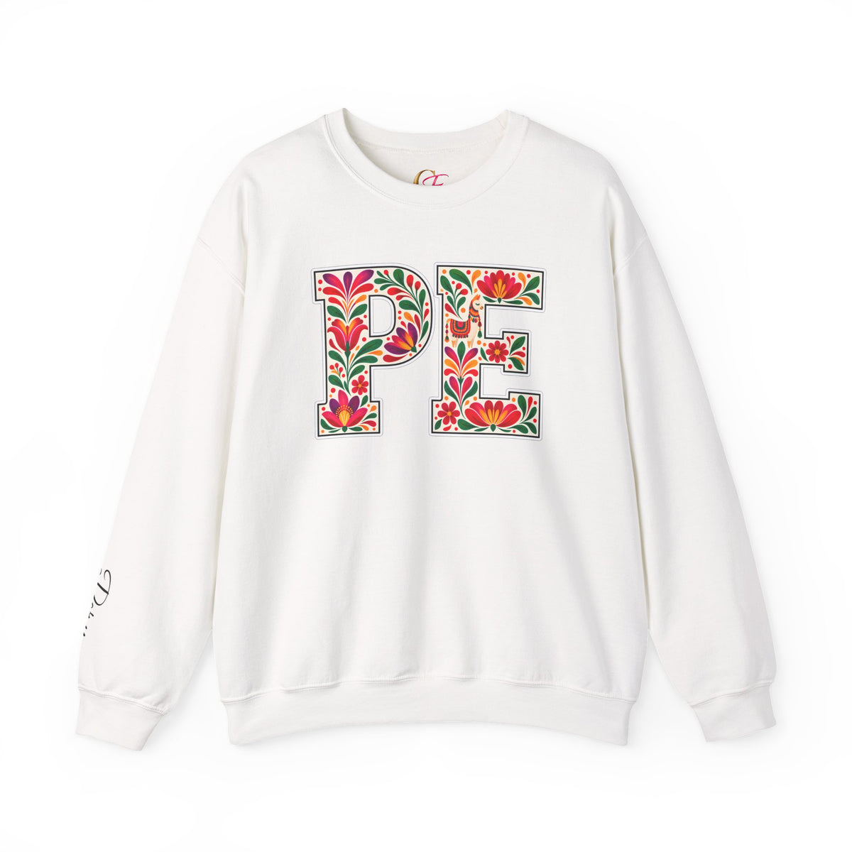 Peru Floral Monogram Crewneck | Peruvian Pride Sweatshirt